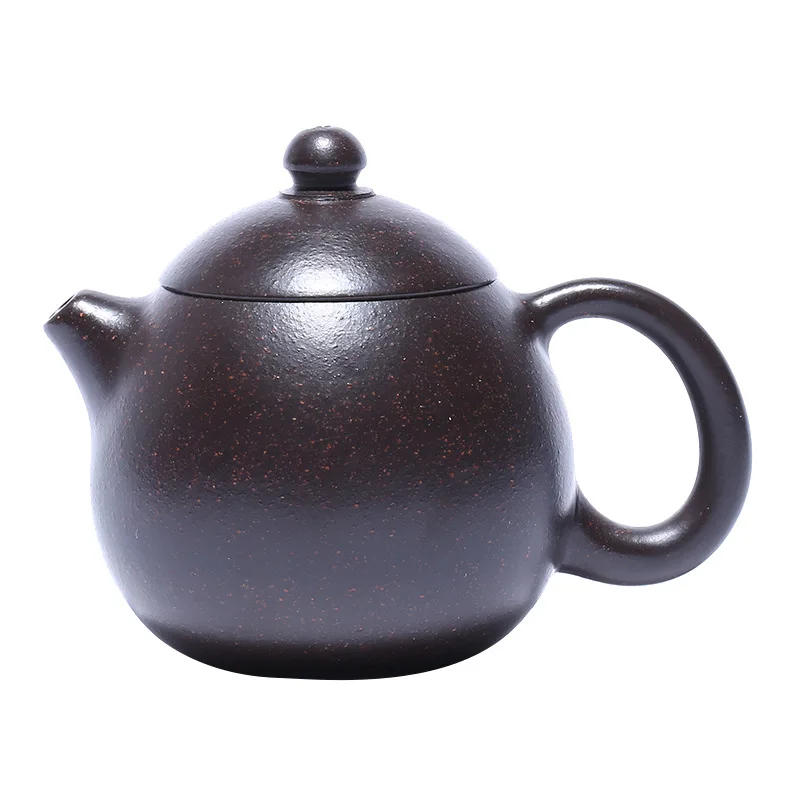 

Tea set Yixing purple clay pot black gold sand sketch dragon egg teapot online shop goods