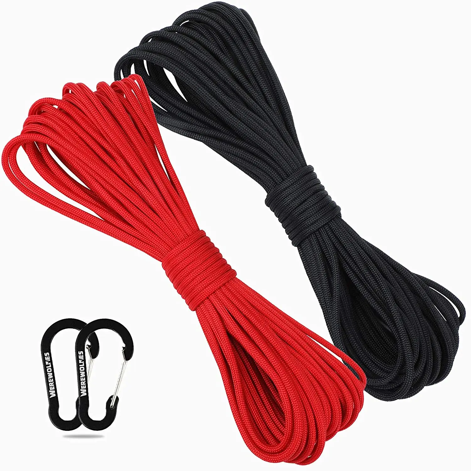 

Оборотни 550 Паракорд/парашютный шнур типа III с 7 нитями, Паракорд 550 фунтов (50 футов каждого цвета)