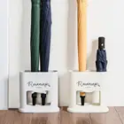 Овальная стойка для зонта с 4 отверстиями, подставка для прихожей, сливной банки, держатель для хранения, подставки от дождя