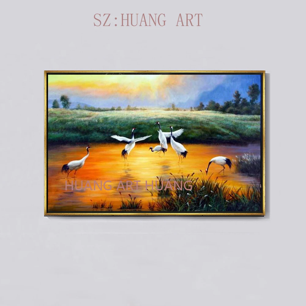 

Ручная роспись, Белый лебедь, животное, Современная фотография стены, украшение для дома, фотография, зал, отель, уникальные подарки