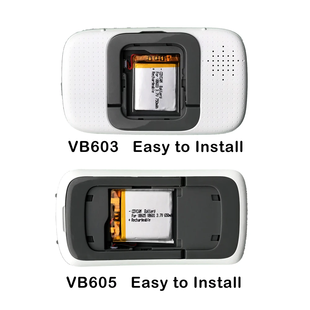 Видеоняни и радионяни Замена Батарея для VB603 VB605 VB601 3 7 V 750mAh650mAh Li-Ion Перезаряжаемые