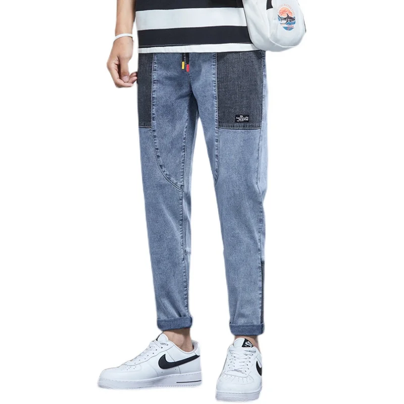 

New Printed Wide Leg Oversize Men's Pants Baggy Jeans For Men Trousers Cargo Denim Overalls Boy Jeans