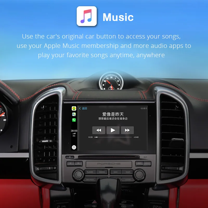 Yeesite OEM PCM3.1 беспроводной Apple Carplay модифицированный для 2010-16 Porsche Cayenne Macan Paramera Cayman 911