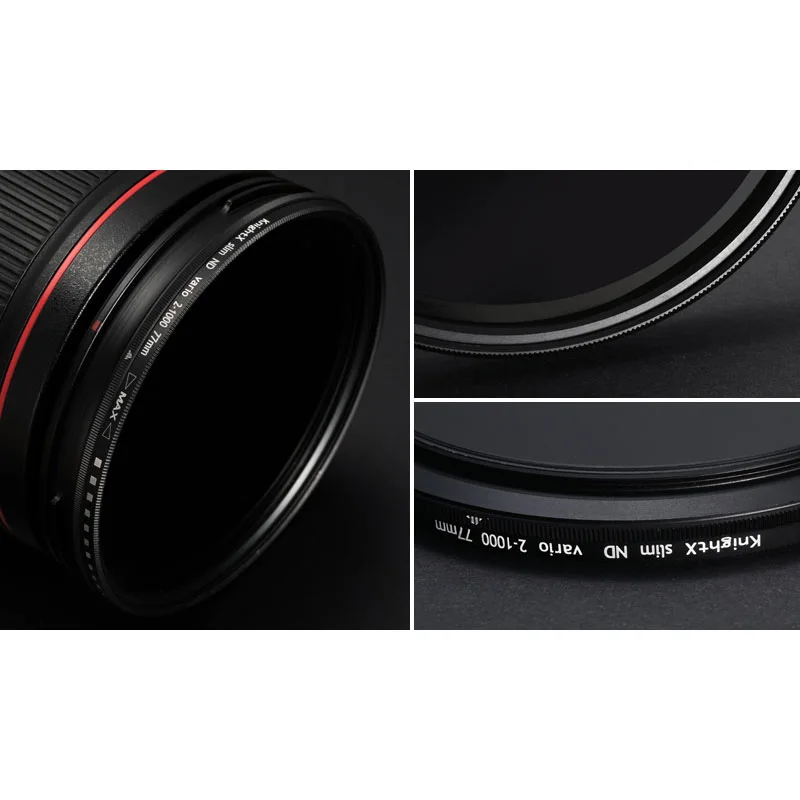 KnightX ND2 to ND1000 Fader Variable ND filter Adjustable For canon nikon 49mm 52mm 55mm 58mm 62mm 67mm 72mm 77mm accessories