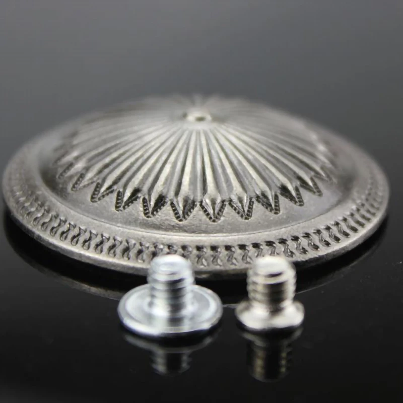 Сплав круглый щит Кошелек Пряжка Маргаритка тиснением для кошелек пояс Сумка