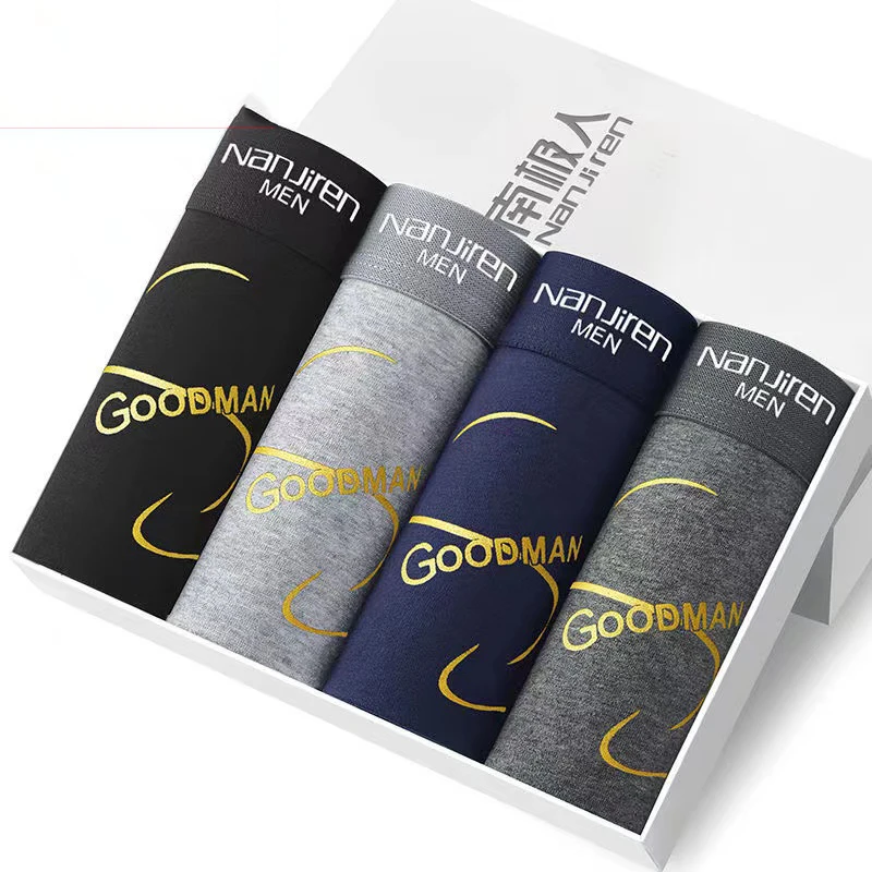 2022 NEW Boxer Underwear Man Homme Brand Mens Underpants Male Panties Breathbale shorts U convex pouch men printing BOXER L-4XL