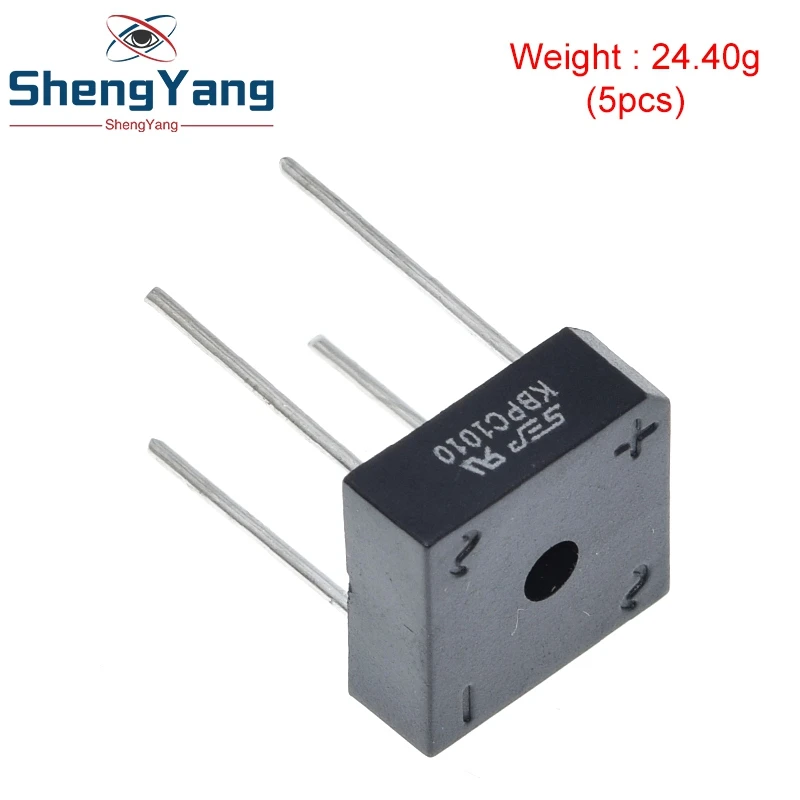 ShengYang 5pcs/lot Kbpc1010 10a 1000v Diode Bridge Rectifier Diy | Электронные компоненты и принадлежности