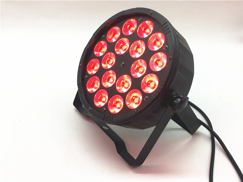 LED Par 18x12 W RGBW 4 в 1 luce della lavata di Lusso controlador DMX Led plana Luci dj | Лампы и освещение