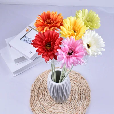 

Artificial Flower Gerbera 55cm, Home Decoration Vase Flower Arrangement, DIY Garden Decoration, Artificial Flowers for Wedding