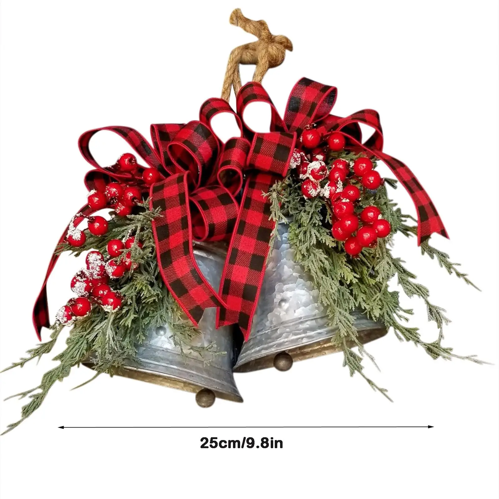 

Christmas Bells, Large Galvanized Bells, Christmas Galvanized Decor, Rustic Christmas, Silver Bells