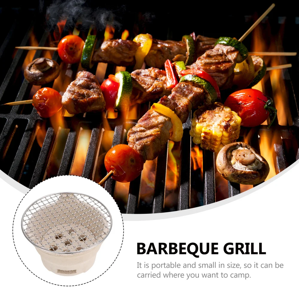 

1 Set Outdoor Charcoal Grill Portable BBQ Grill Household Picnic Grill BBQ Tool