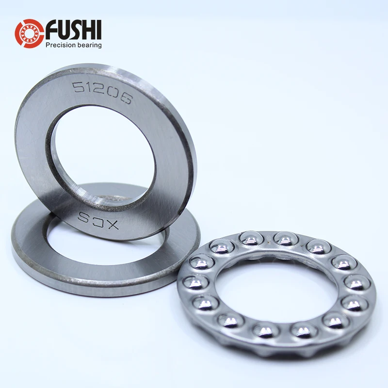 51206 упорный подшипник 30*52*16 мм (1 шт.) ABEC 1 Axial шарикоподшипники 8206|bearing bearing|bearing