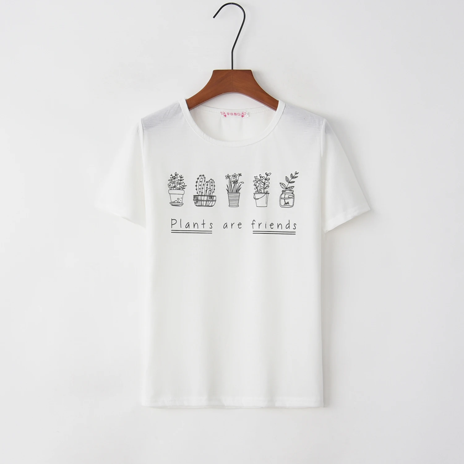 

Summer Women T Shirt Plus Size 2XL Cotton Cute Plants Cactus Print Female Short Sleeve Oversized Tshirts Casual Graphic Tee Tops