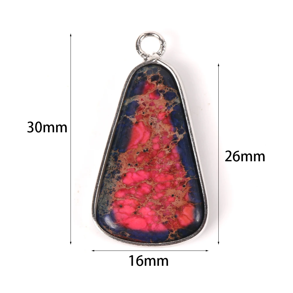 Трапециевидный морской осадок природное искусственное украшение подвеска