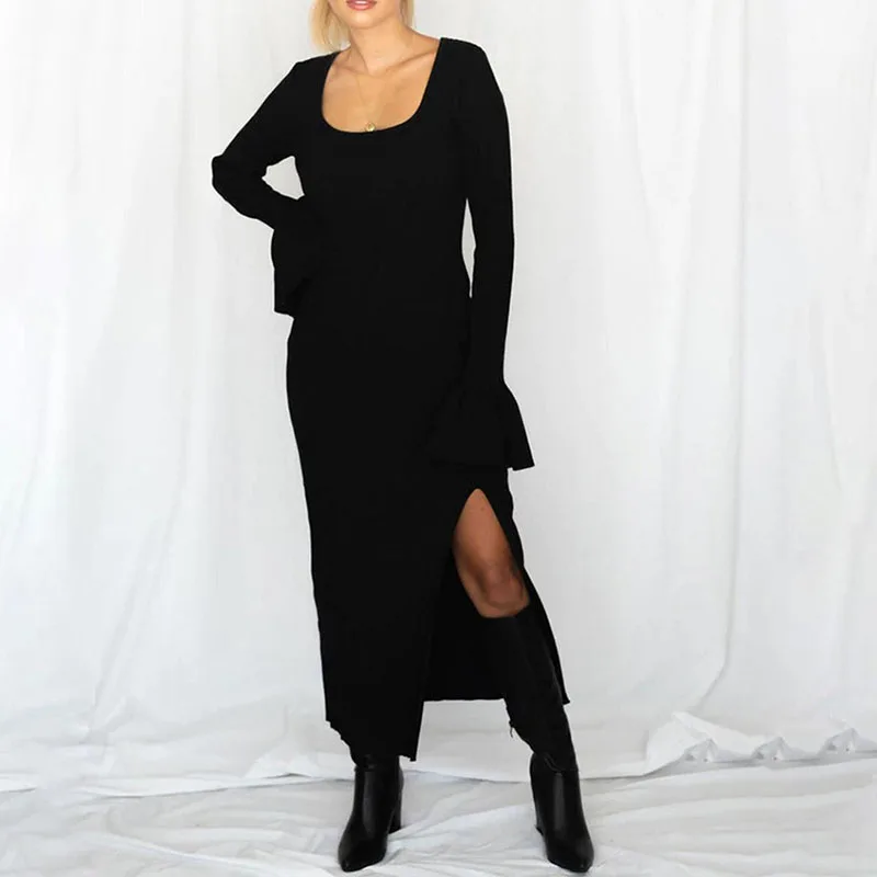 Желтый вязаное платье женские тканевые Зимние сексуальный халат Винтаж бодикон