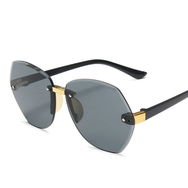 Children Sunglasses Ocean Lens New Rimless Big Sun Glasses For Boys Girls Fashion Brand Designer Unisex Eyewears | Аксессуары для