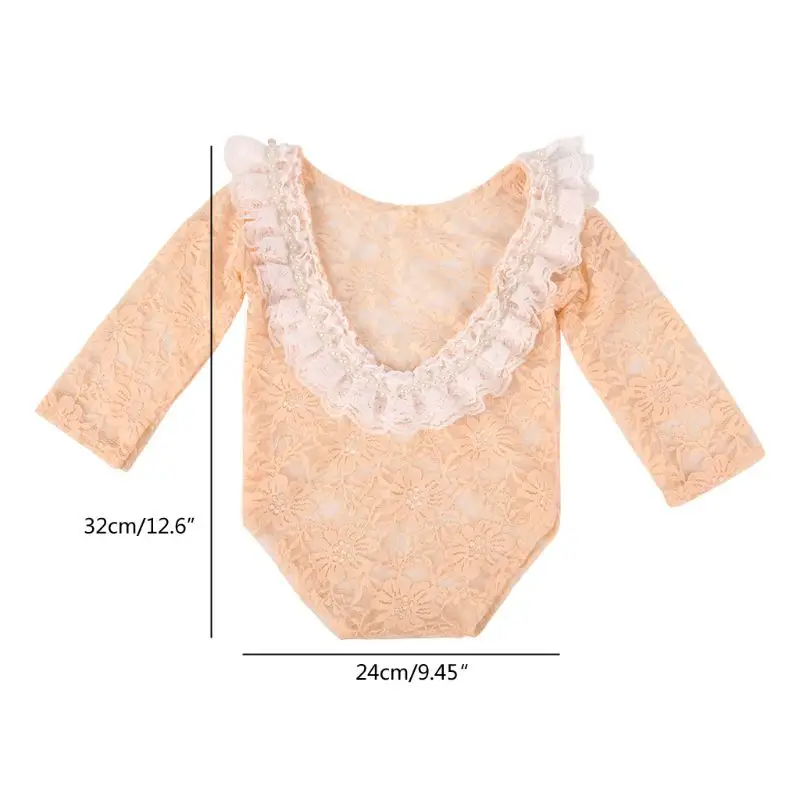 

Newborn Photography Props Baby Lace Romper Jumpsuit Infants Princess Costume