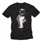 Мужская футболка оверсайз, с круглым вырезом и шлемом для мотокросса