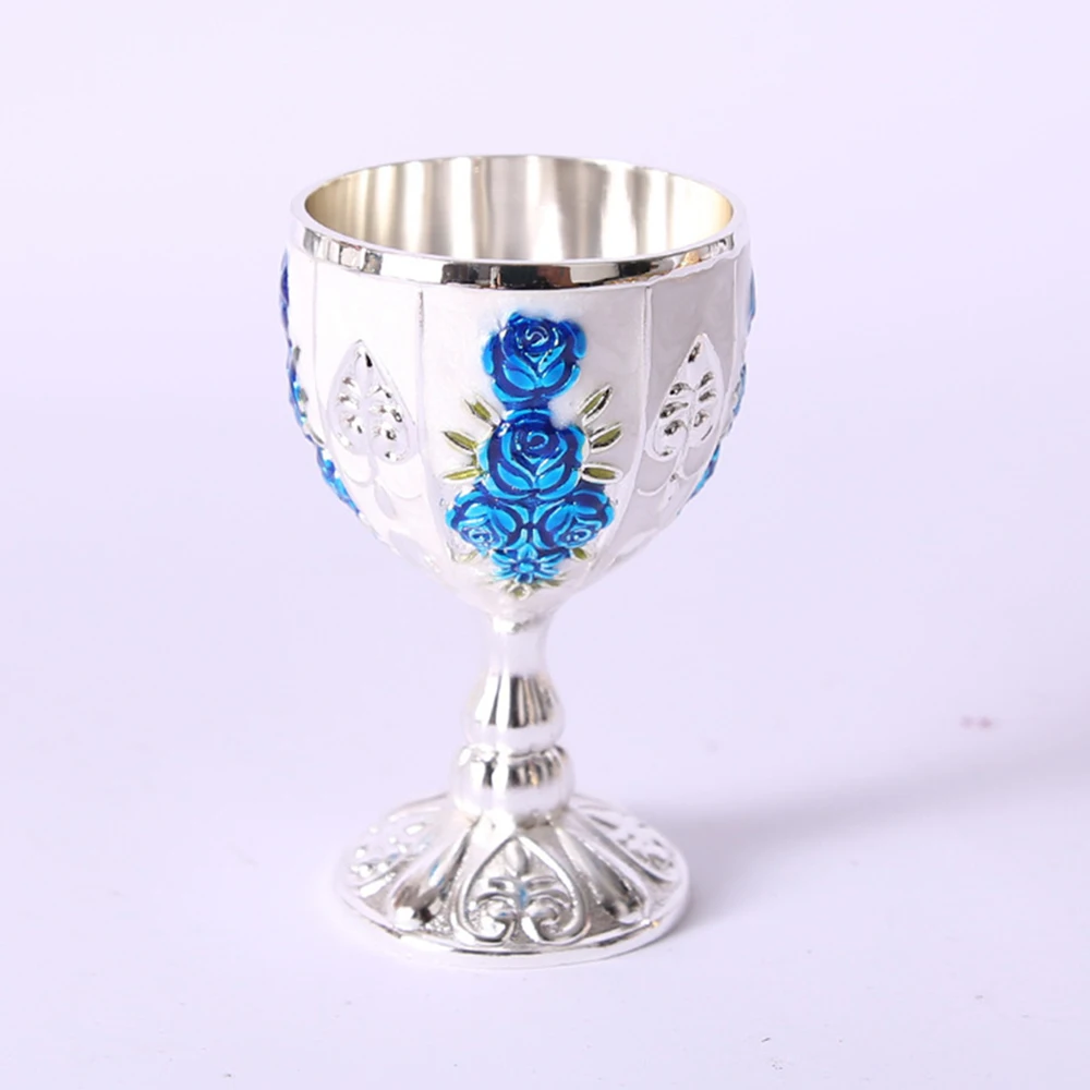 Винтажная винная чашка металлическая уникальная мини-чашка в ретро-стиле