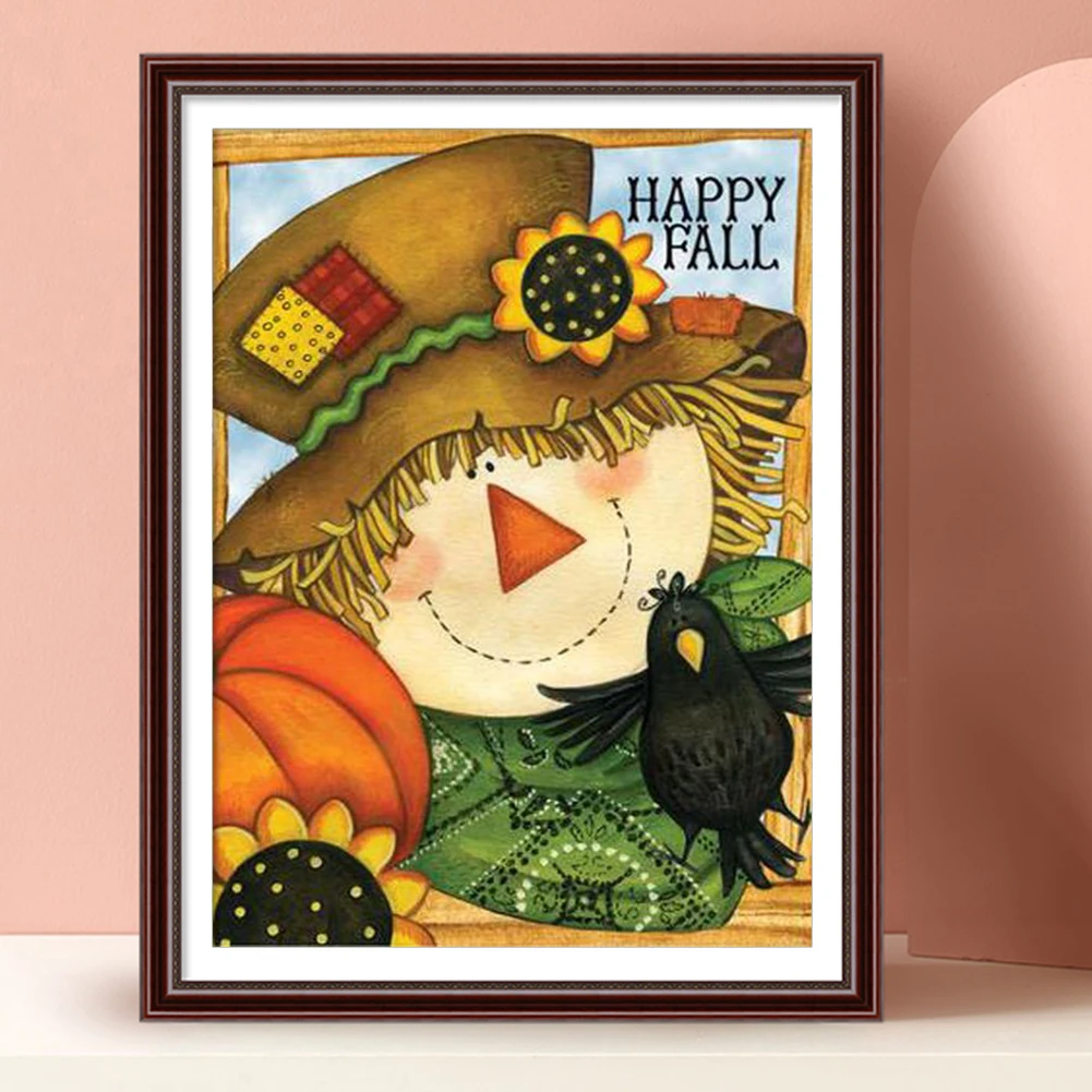 Набор для рисования стразы Алмазная мозаика 5D сделай сам круглой формы Хэллоуина