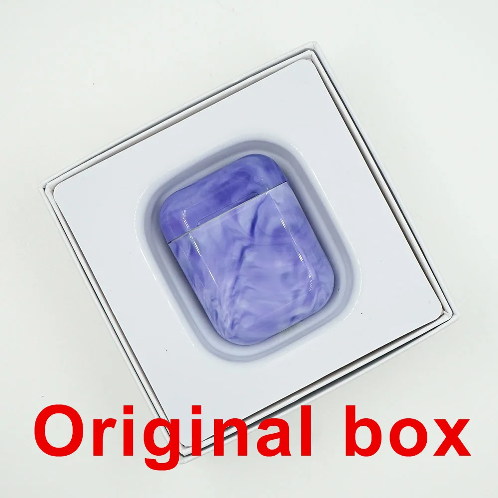 Новинка i20 TWS окрашенные Bluetooth наушники IPX4 водонепроницаемая Спортивная гарнитура сенсорные портативные Наушники Беспроводные HD музыкальные наушники искусство - Цвет: i20 purple
