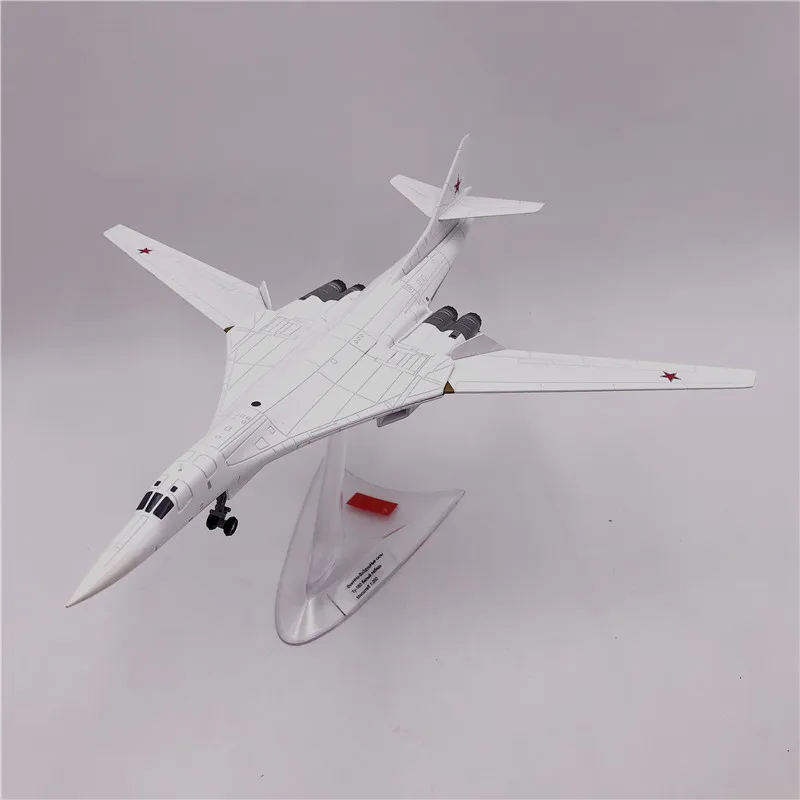 

WLTK 1:200 Russian Tu-160 Blackjack White Swan Strategic Bomber Aircraft Plane Diecast Model