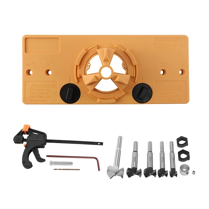 

Concealed Cup Style Hinge Jig Boring Hole Drill Wood Cutter Carpenter Guide Bit Woodworking DIY Tool