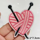 1 шт. нашивки с аппликацией для вышивки в форме сердца, нашивка с помощью утюга, аксессуары для шитья одежды своими руками, значок-наклейка для рюкзака, рукоделия