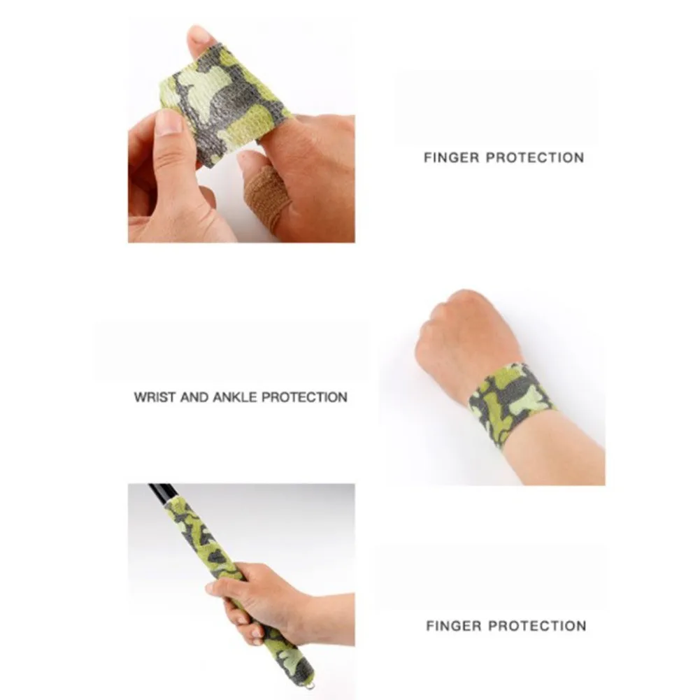 

1 X 4.5/4.6m Adhesive Elastic Bandage Sports Knee Finger Athletic Wrap Tapes For All Fishing Equipment Tools Flashlights Flasks