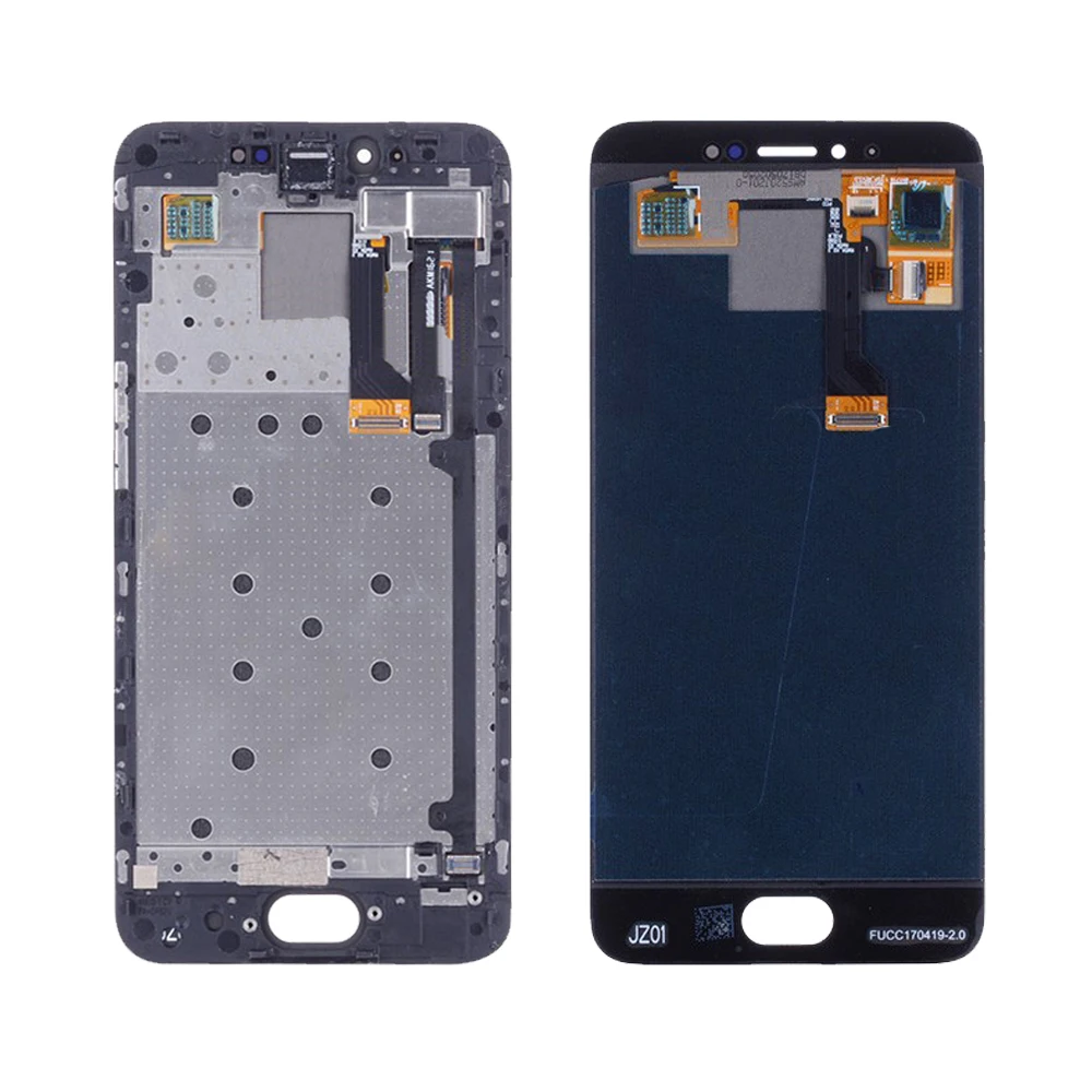 5," для MEIZU Pro 6 lcd кодирующий преобразователь сенсорного экрана в сборе для Meizu Pro6 дисплей с заменой рамки M570Q M570C M570Q
