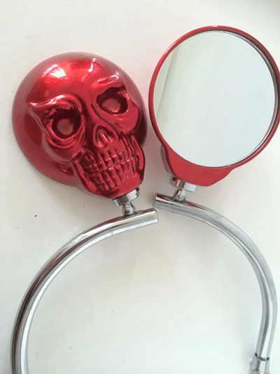 Бесплатная доставка запчасти для мотоцикла 8 мм хромированные боковые зеркала с