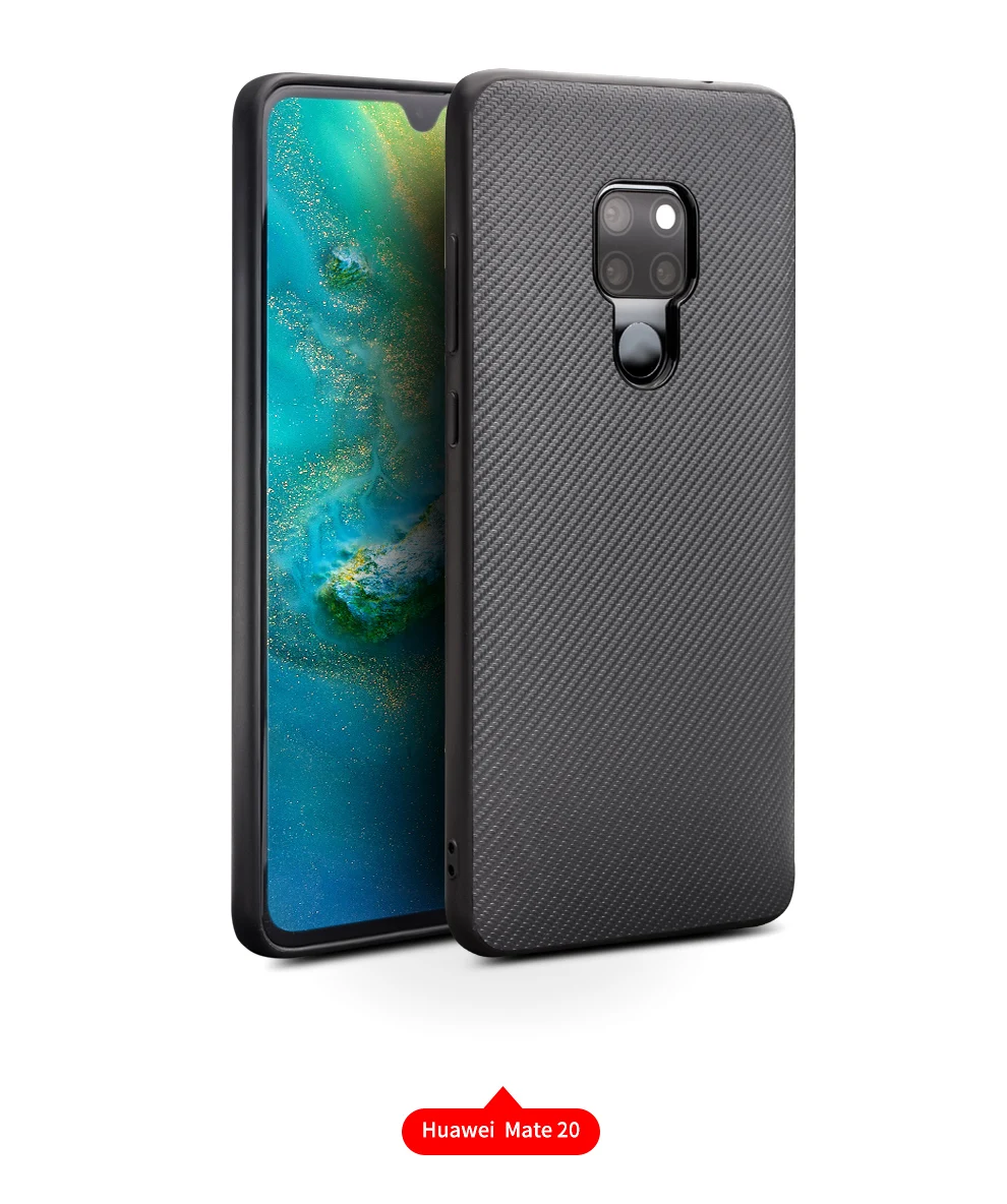 QIALINO ультра тонкий чехол из углеродного волокна для телефона huawei Mate20 Fibre Feeling ультра легкий чехол для huawei Mate20 pro/20X
