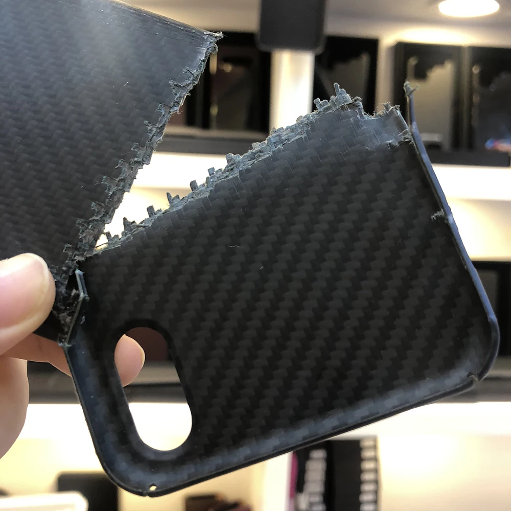 

Carbon For iPhone 11 Pro Max Case back cover Real carbon fiber Fine hole camera anti-fall cover For iPhone 11 Business shell