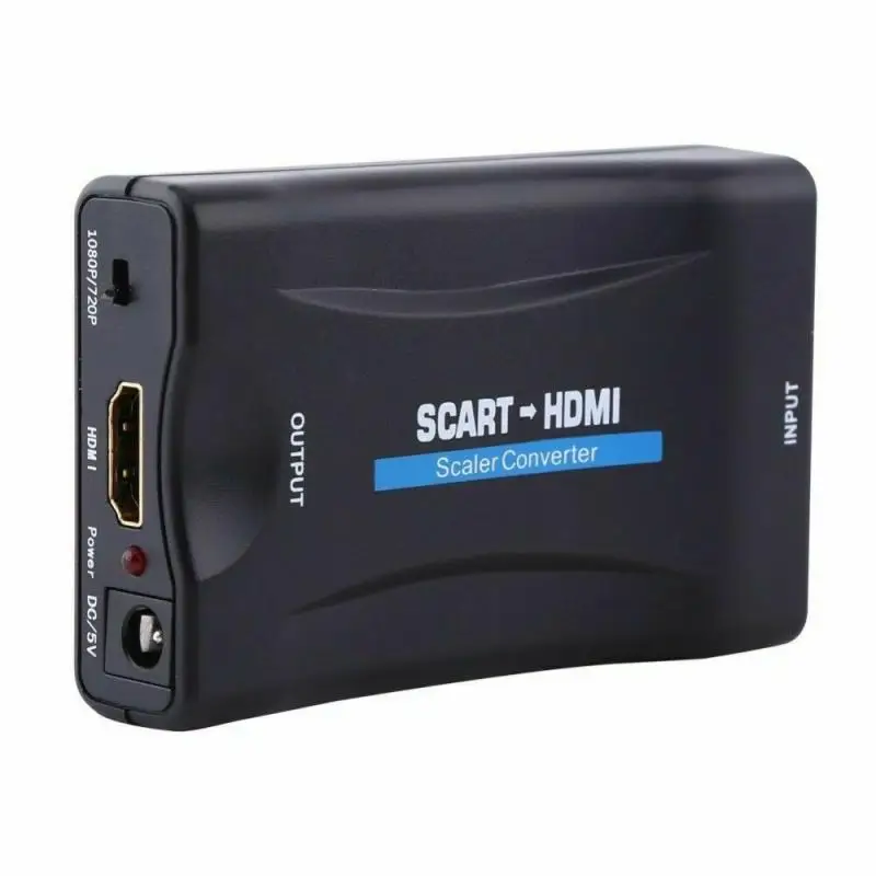 1080P адаптер Scart в HDMI совместимый преобразователь Аудио высококлассный видео для HD