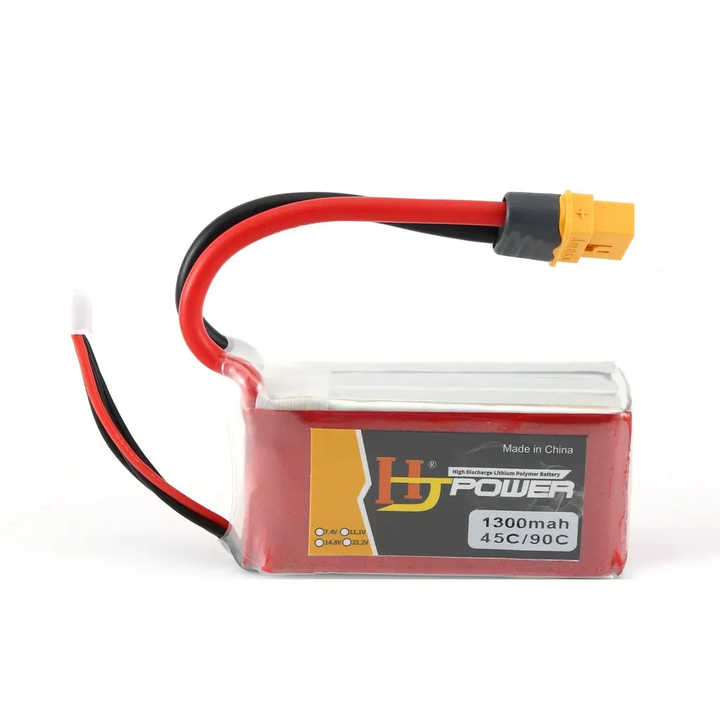 HJ 11,1 V 1000MAH 25C 3S Lipo аккумулятор JST разъем Перезаряжаемый для RC гоночный Дрон вертолет модель автомобиля лодки - Цвет: 11.1V 1300MAH 45C 3S