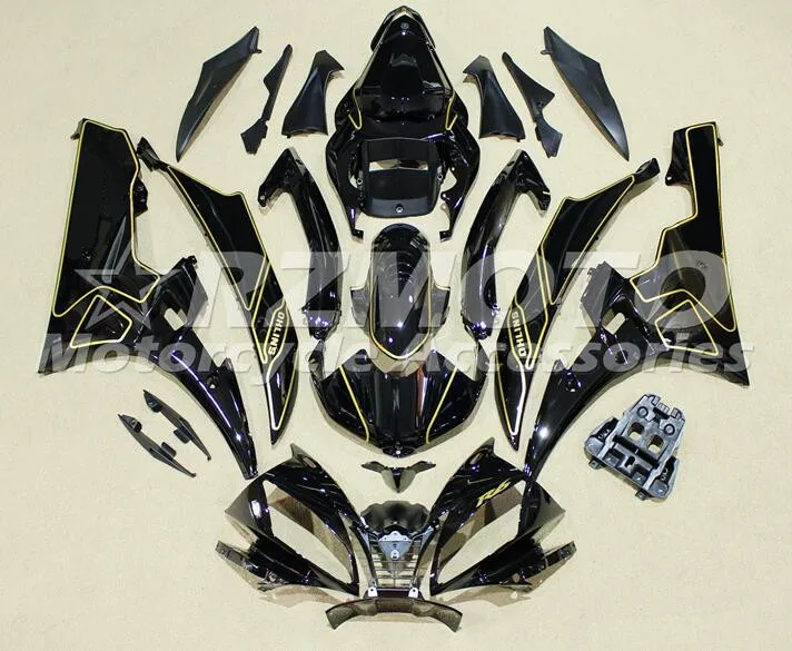 

Новые ABS пластиковые мотоциклетные обтекатели, комплекты, подходят для Yamaha YZF 600 R6 06 07 YZF-R6 2006 2007 обтекатель, ковбойский глянцевый черный