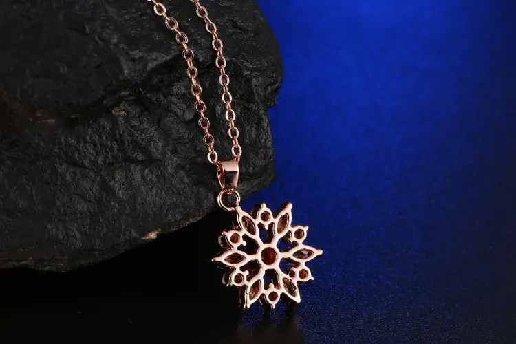 Набор подвесных колец 585 розовый позолоченный циркониевый набор с инкрустацией