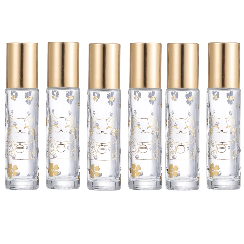 

6pcs Travel Essential Oil Roller Bottle Glass Cosmetic Skin Care Containers
