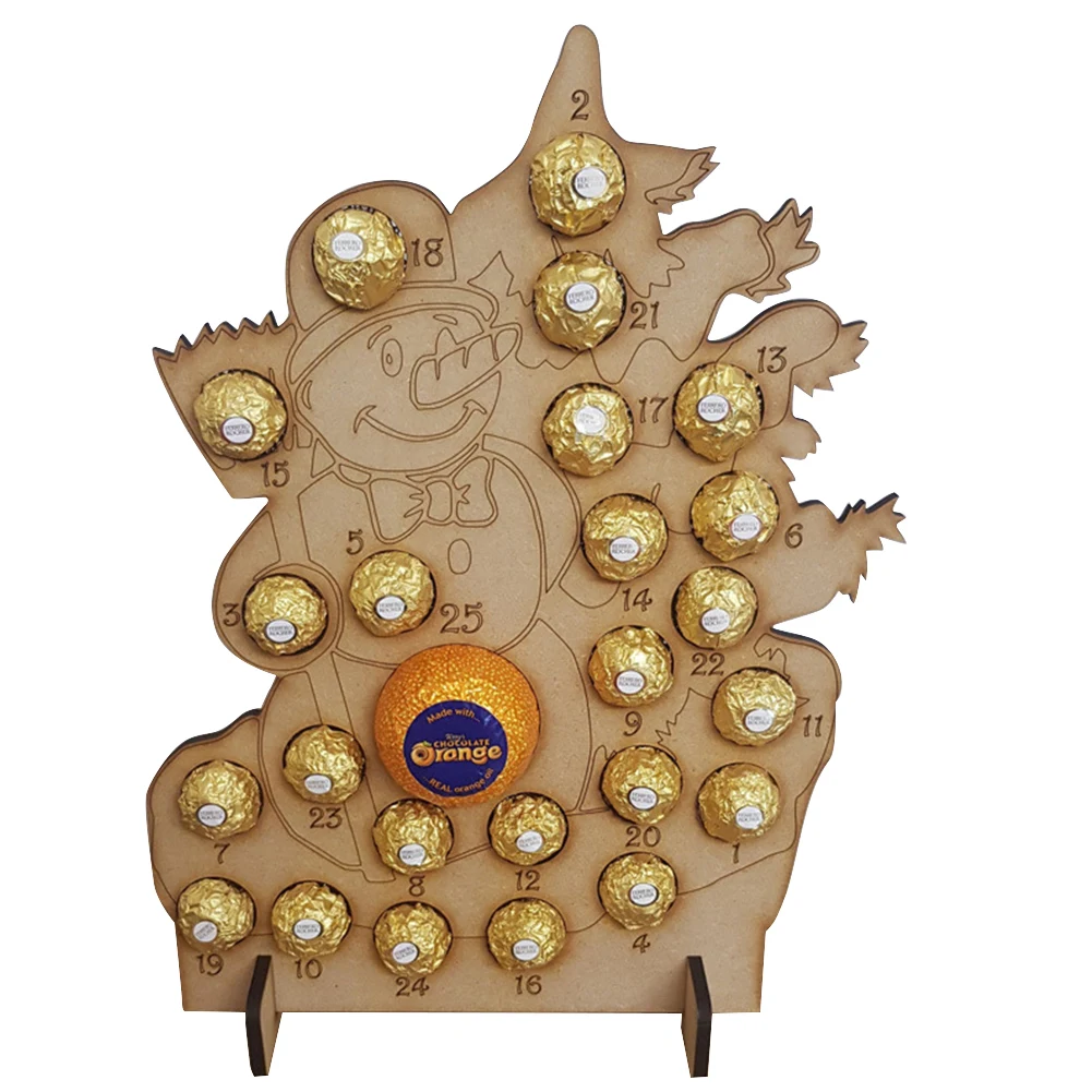 1 шт. праздничные и рождественские украшения с календарем обратным отсчетом для