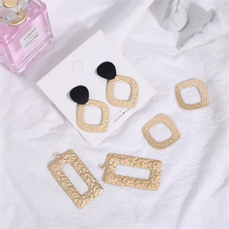 

2pcs/lot Fashion Metal sub-gold Geometric Charms Connectors for Earring Pendant Earring Accessories diy Handmade jewelry making