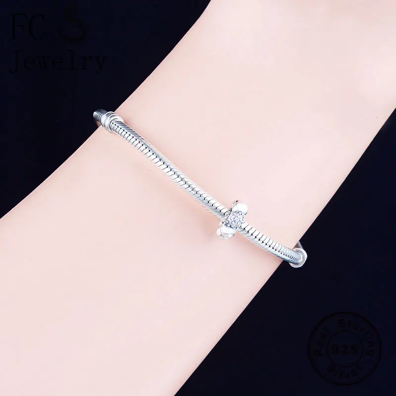 FC ювелирные изделия подходят оригинальные Pandora шармы браслет 925 Стерлинговое