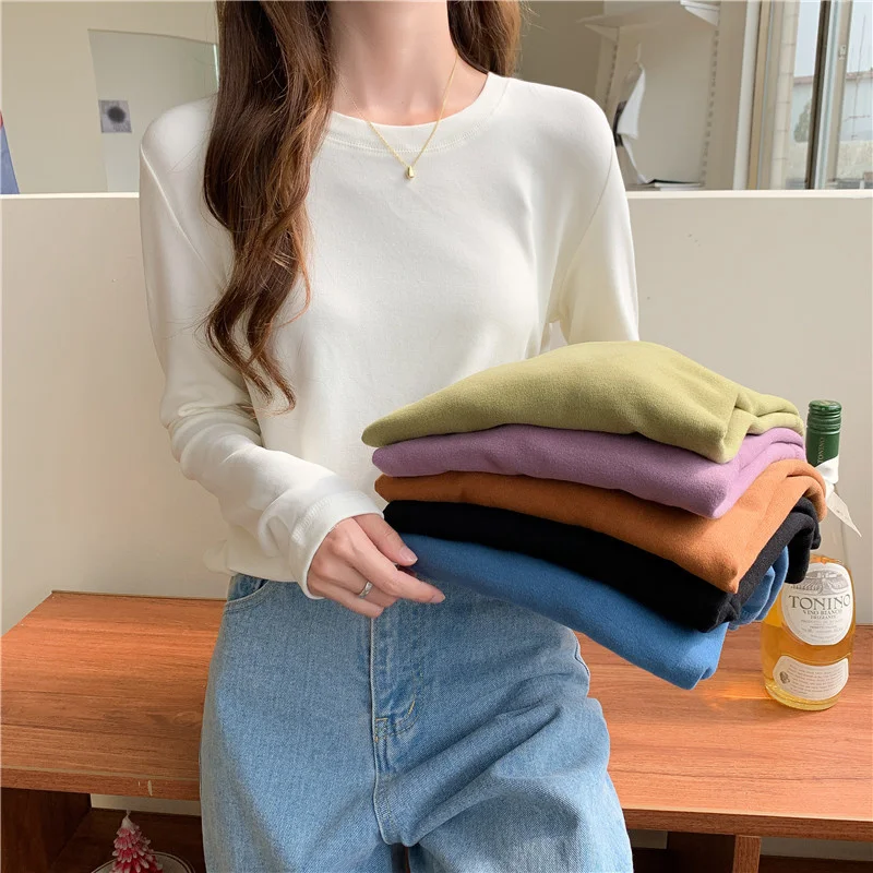 

Однотонная эластичная рубашка Dralon Jum с круглым вырезом