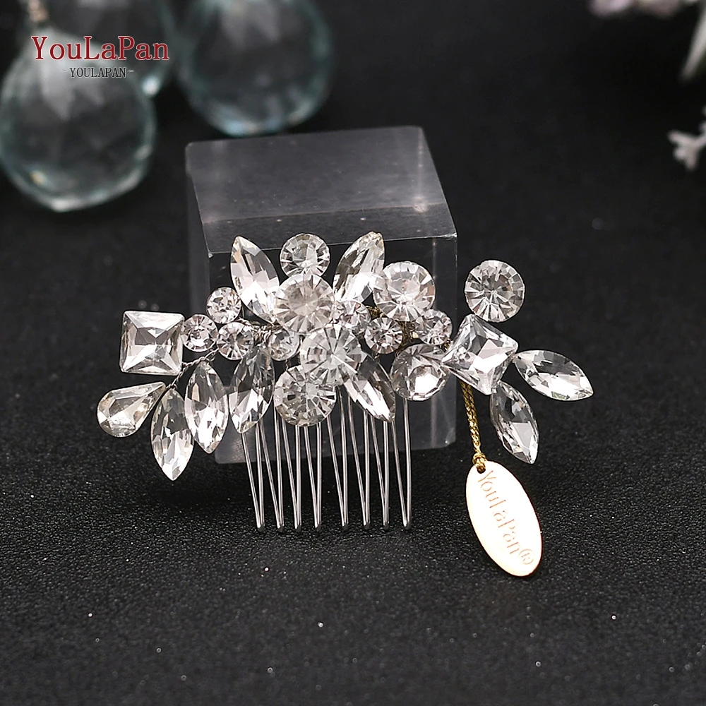 

YouLaPan HP88 Wedding Tiaras for Bride Crystal Bridal Hair Piece Wedding Combs for Hair Accessories Bridal Hair Comb Hair Clip