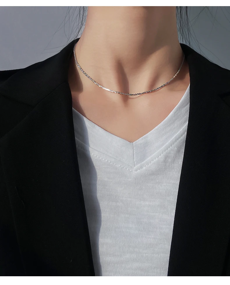 

Simple Starry Choker Necklaces For Women Elegant Luxury Chain Necklaces Wedding Party Engagement Fashion Jewelry Gift For Ladies