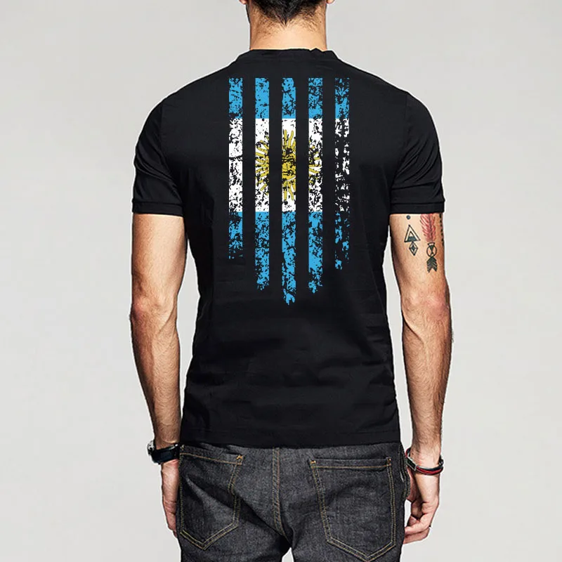 Мужская футболка с принтом флага (любой страны) футболки круглым вырезом из