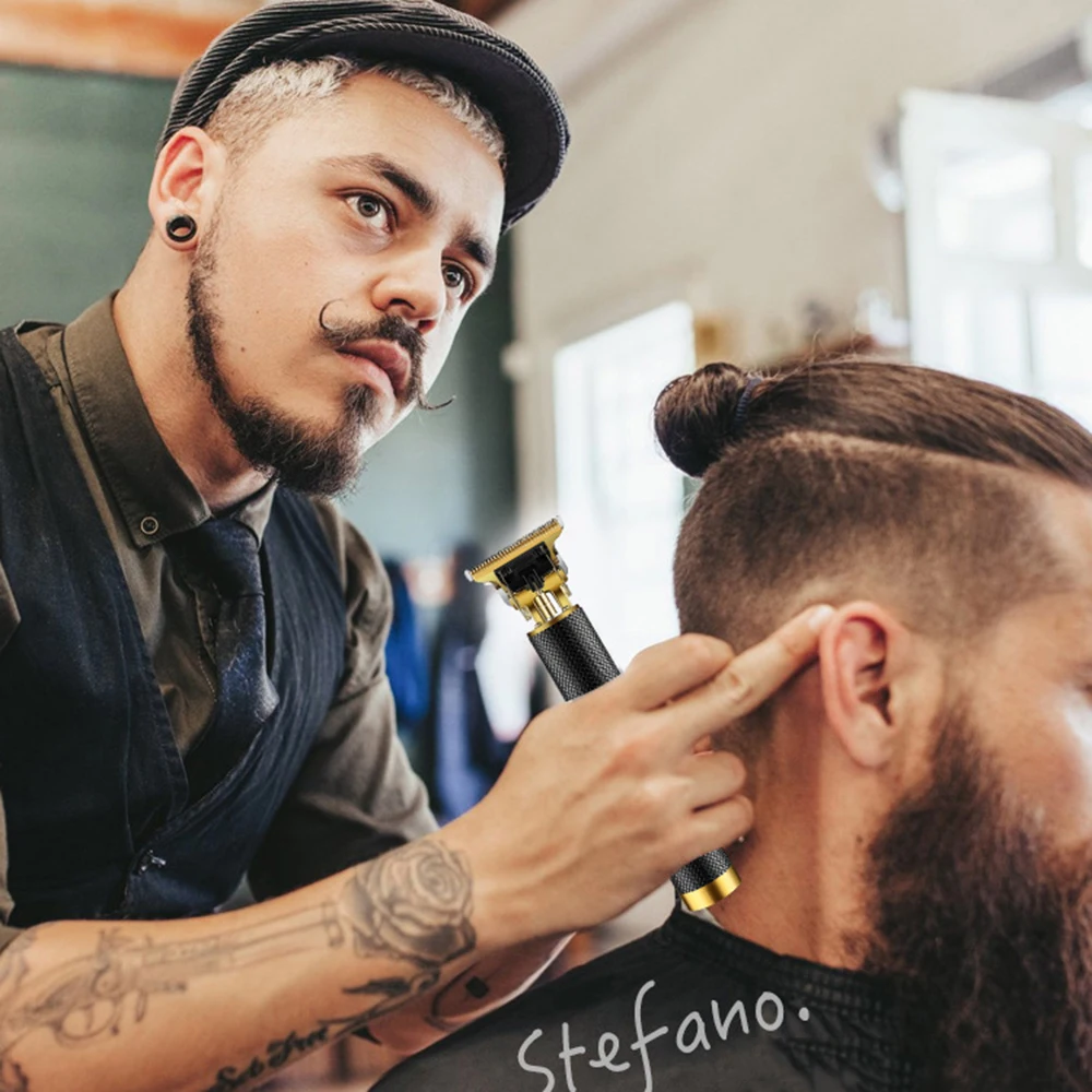 

Professional Rechargeable Hair Clipper Barber Carving T Outliner Blade Hairdressing Hair Trimmer Buddha Close Cuttting Charger