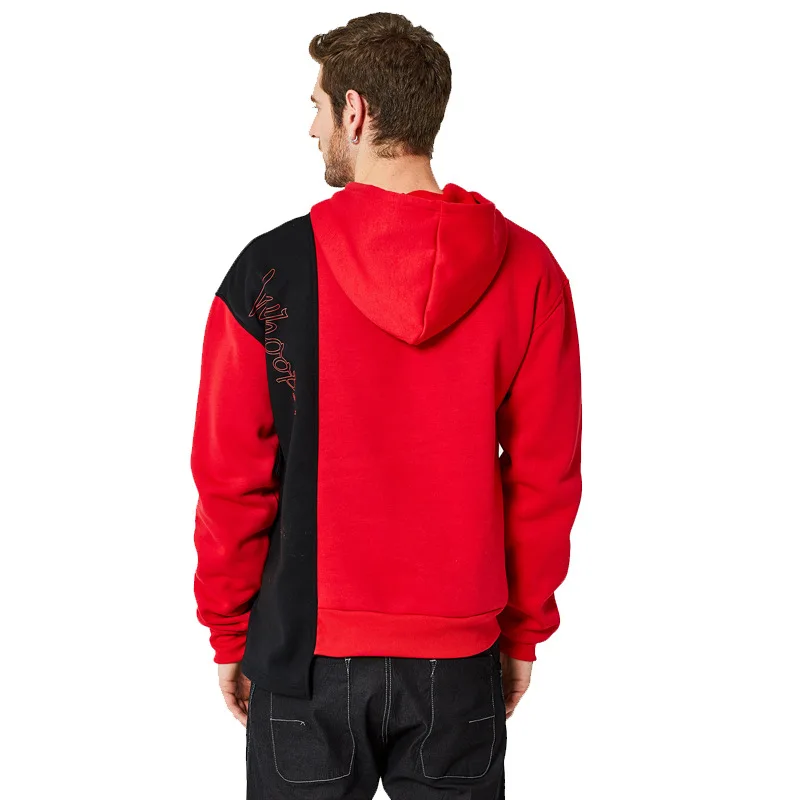 Мужской осенне-зимний Новый стильный свитер с капюшоном Модный Цветной