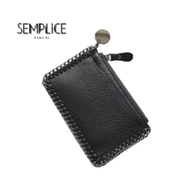 Genuine Leather Purse Simple Chain Mini Women Wallets Multi-Card Wallet Small Zipper Lovely Coin Card Holder High Quality Clutch Genuine Leather Purse Simple Chain Mini Women Wallets Multi-Card Wallet Small Zipper Lovely Coin Card Holder High Quality Clutch