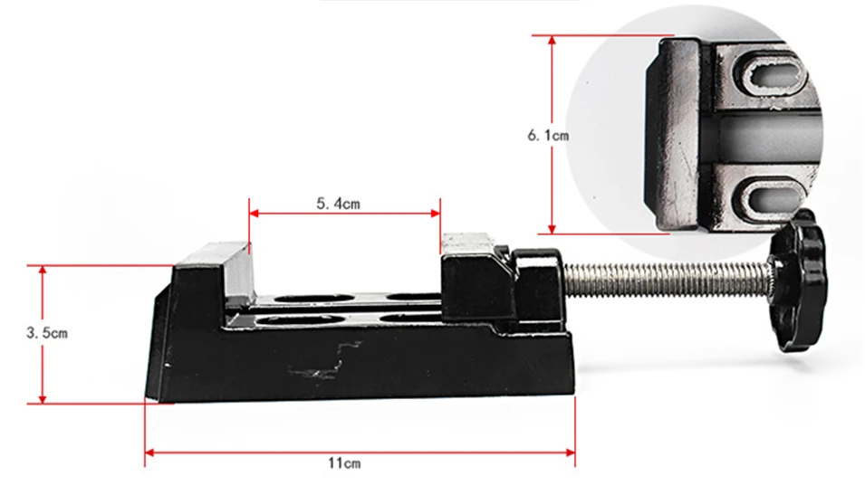 Регулируемые тисковые тиски настольные с зажимом для сверления открывающиеся