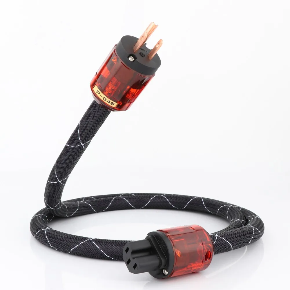 Высококачественный медный аудиофильский кабель питания OFC сетевой переменного